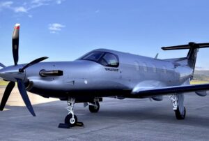 Private jet ready for boarding